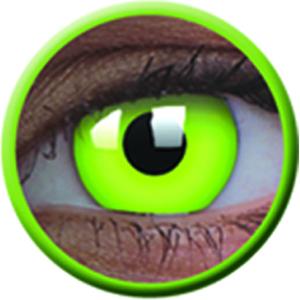 Glow Green Party Contact Lenses